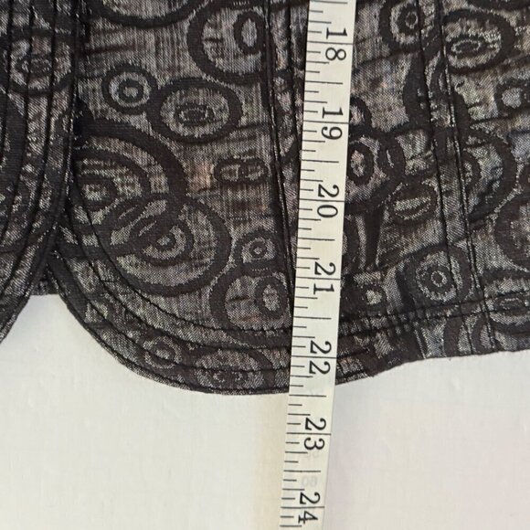 Ruby Rd. Metallic Blazer Jacket Gray Silver 3/4 Sleeve Office Evening Size 8 EUC - Picture 8 of 8